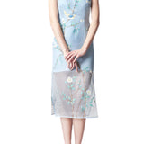 Hand Painted Silk Organza Dress