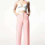 Silk Satin Bikini Bralet in Silver