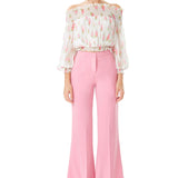 Wide Leg Trousers in Cashmere Pink