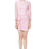 Ruffles Pink Checkered Print Set