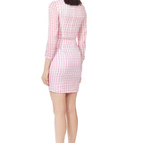 Ruffles Pink Checkered Print Set