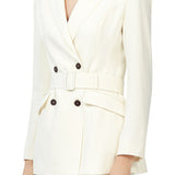 Double Breasted Blazer in Ivory White