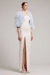 Ostrich Feather Bolero in Baby Blue