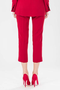 IY Cropped Trousers In Red