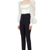 High Waisted Trousers in Black
