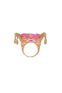 Marie Louise Pillow Ring in Pink