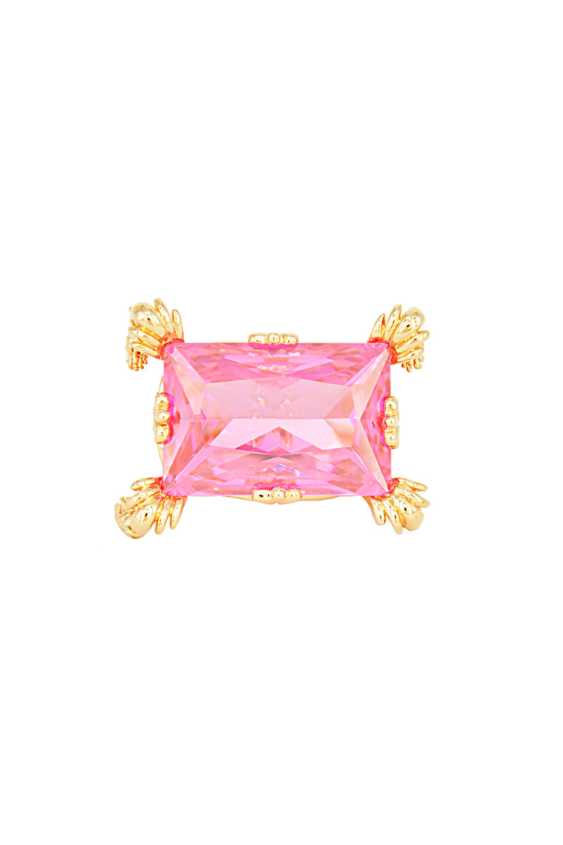 Marie Louise Pillow Ring in Pink