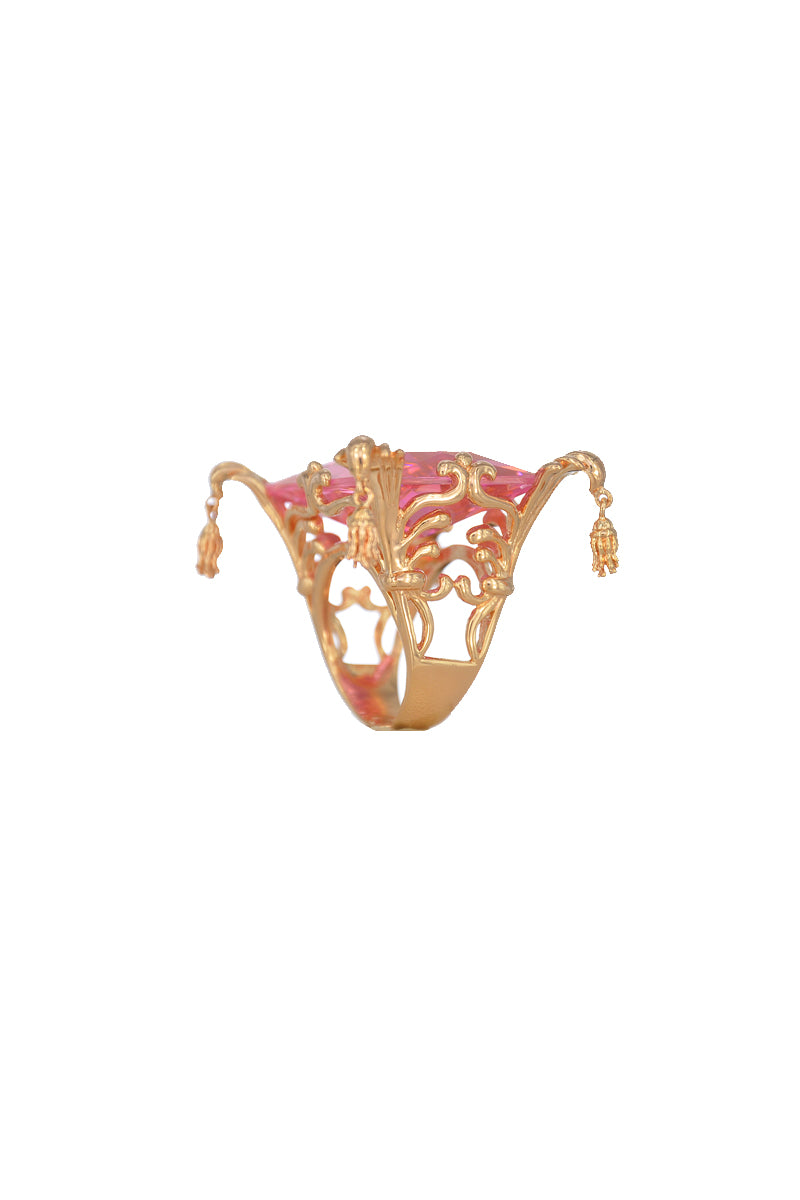 Marie Louise Pillow Ring in Pink