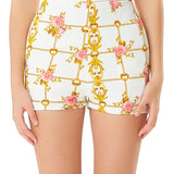 Printed High Waisted Shorts